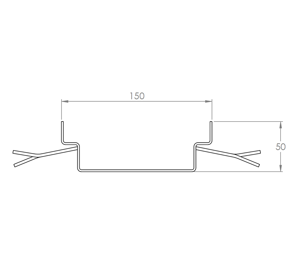 Dimensions of Kents shallow invert drain channel