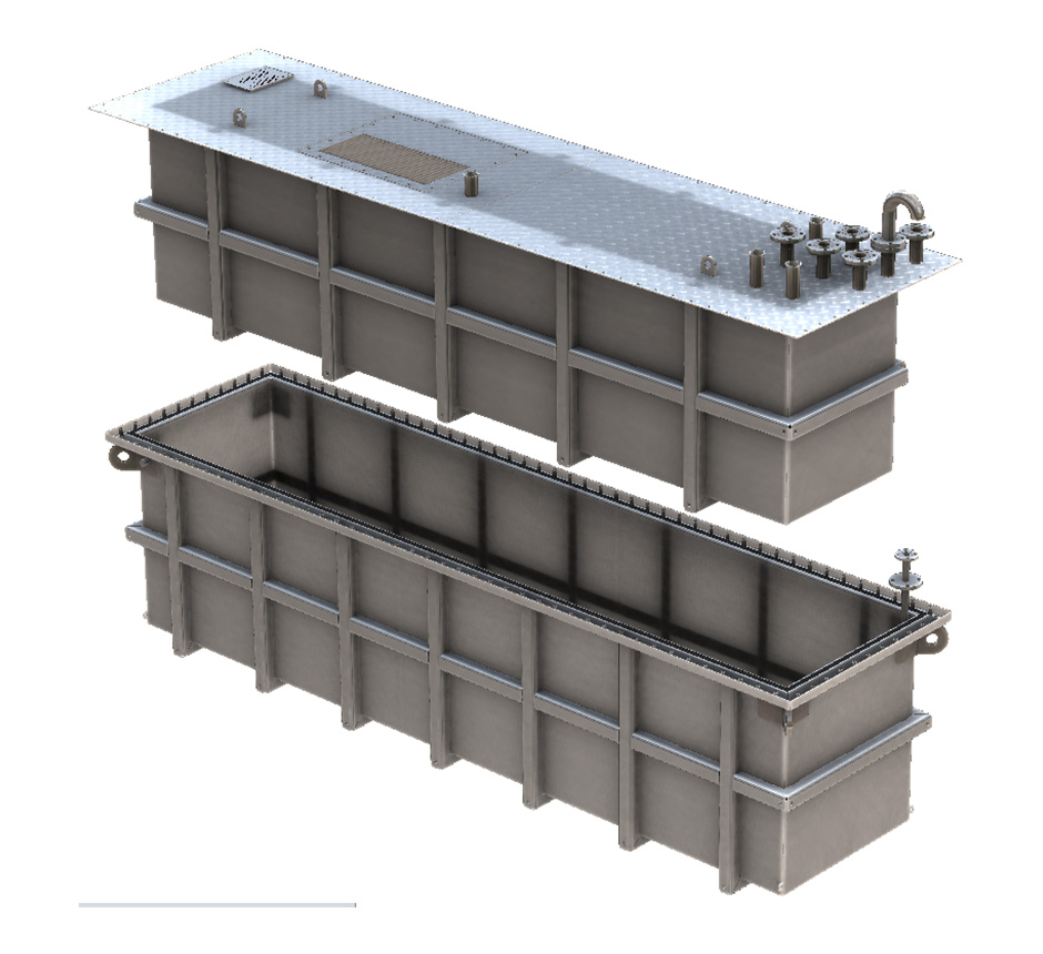 3D model of Kent's Double Contained Aqueous Waste Sump