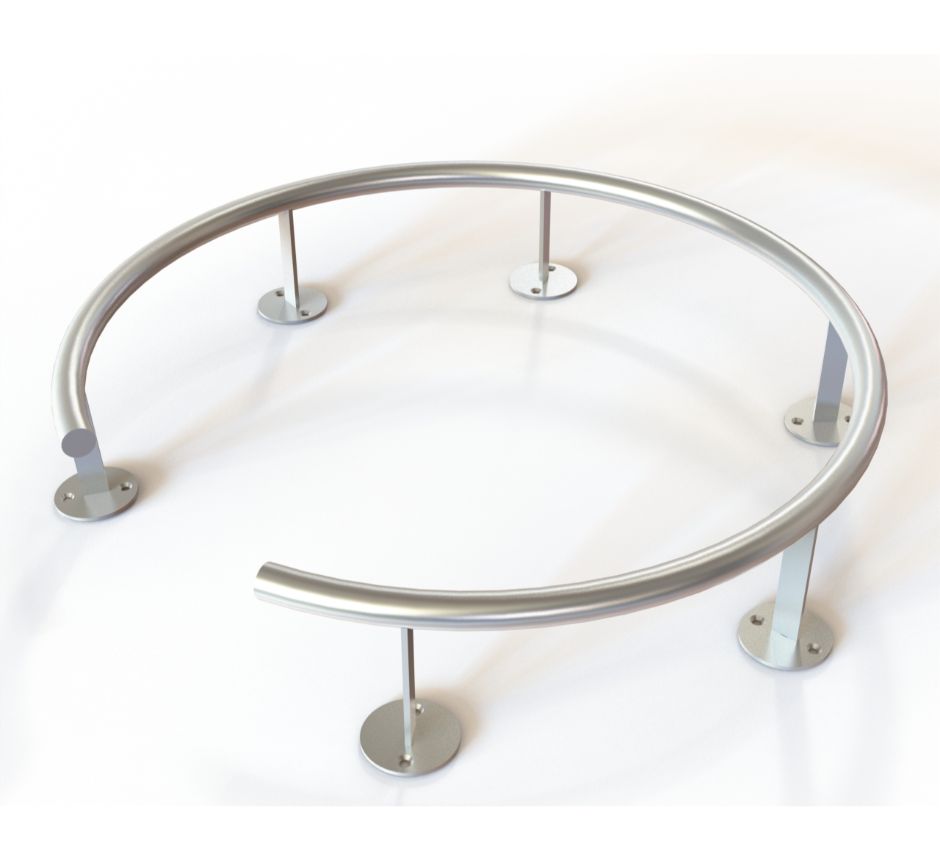 Kent's Floor Mounted Bump Rails for Airports
