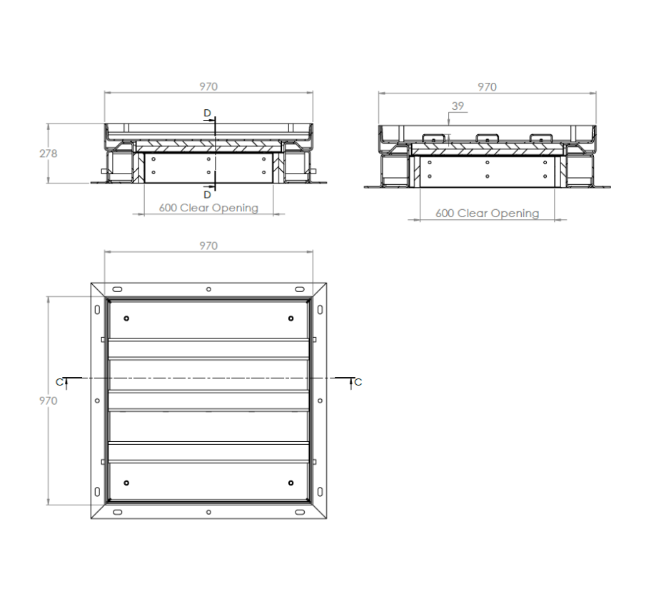 stainless-steel-line-drawing-fire-rated-access-cover